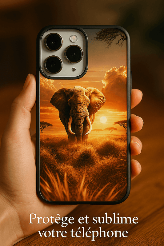 Coque de tĂ©lĂ©phone - ĂlĂ©phant Majestueux