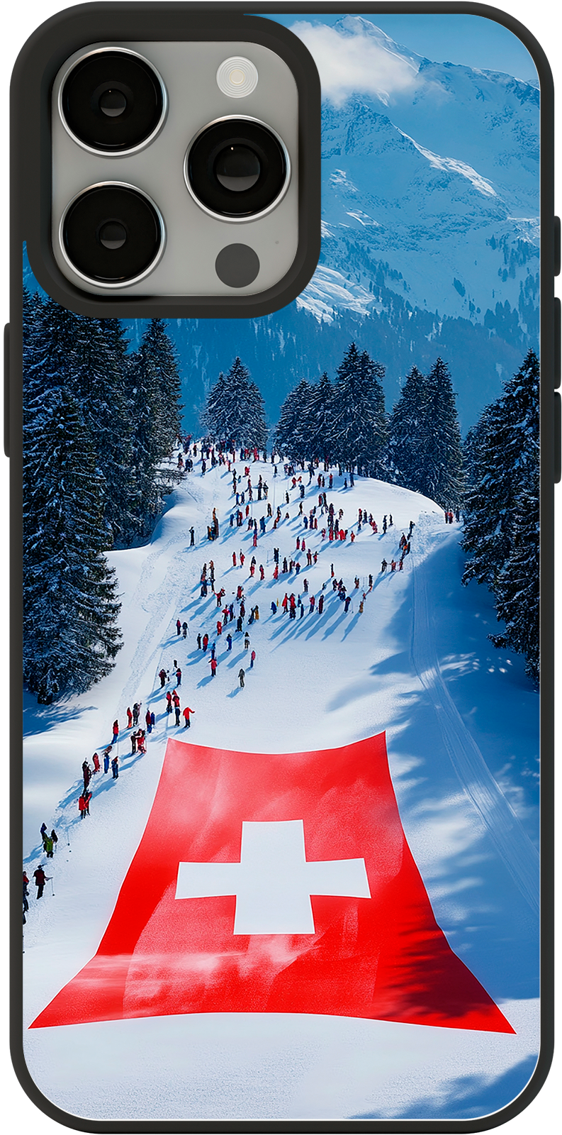 Coque de téléphone Piste de Ski suisse