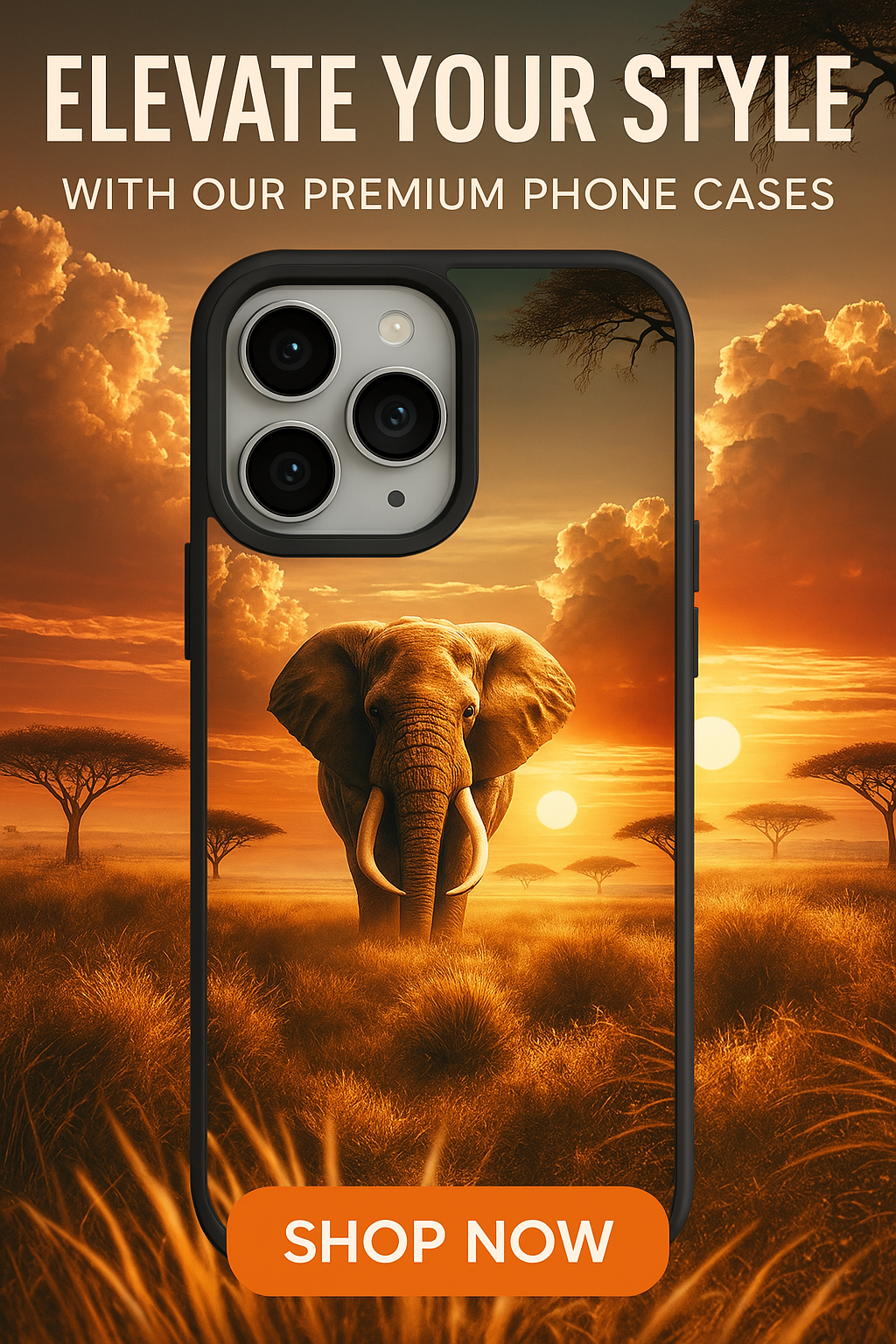 Coque de téléphone - Éléphant Majestueux