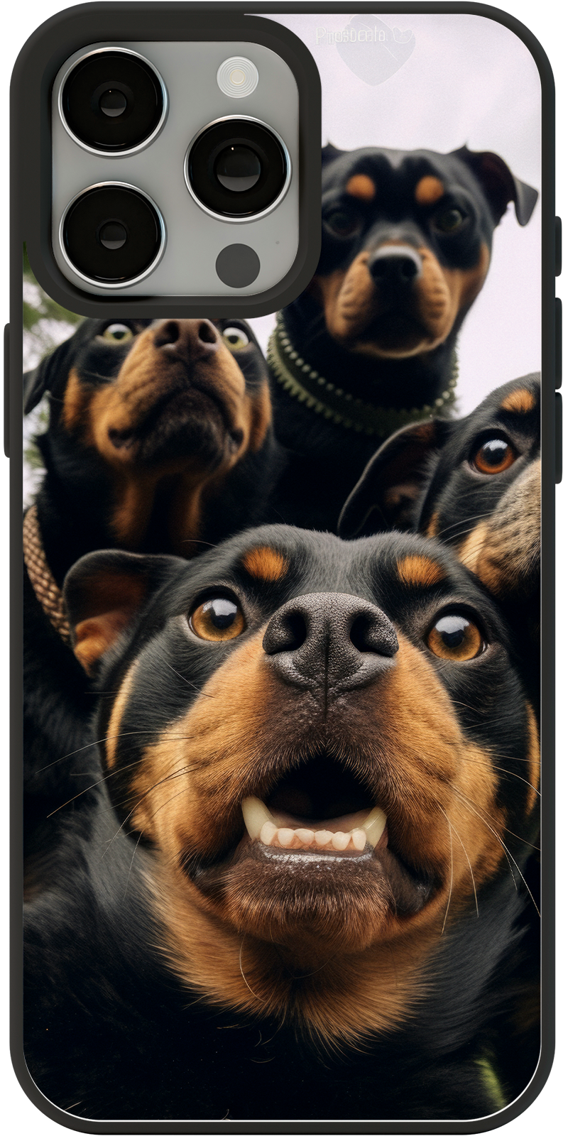 Coque de téléphone 4 Chiens Curieux