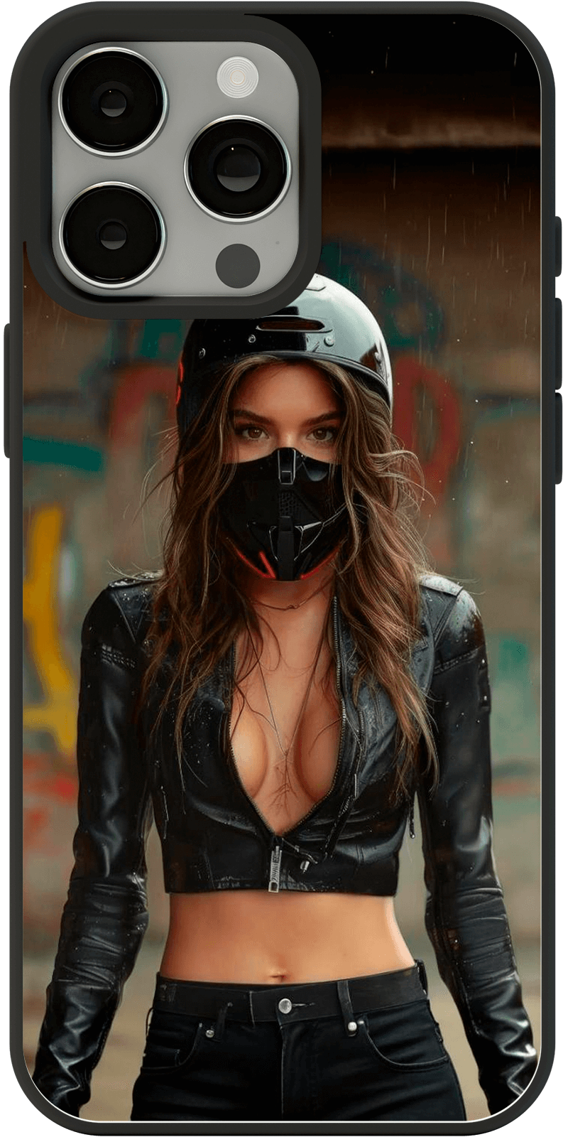 Coque de téléphone - Motarde Rebelle