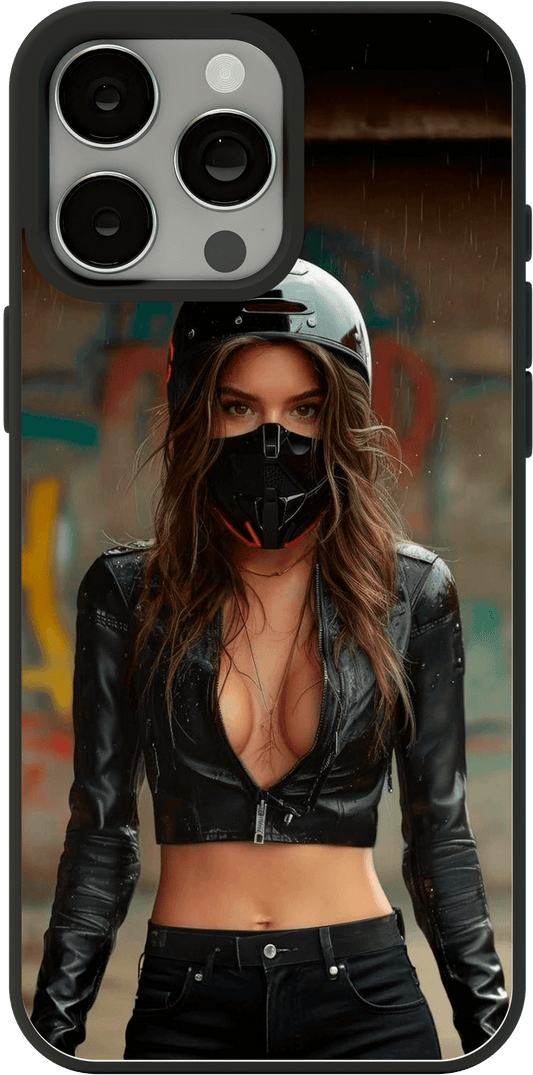 Coque de téléphone - Motarde Rebelle