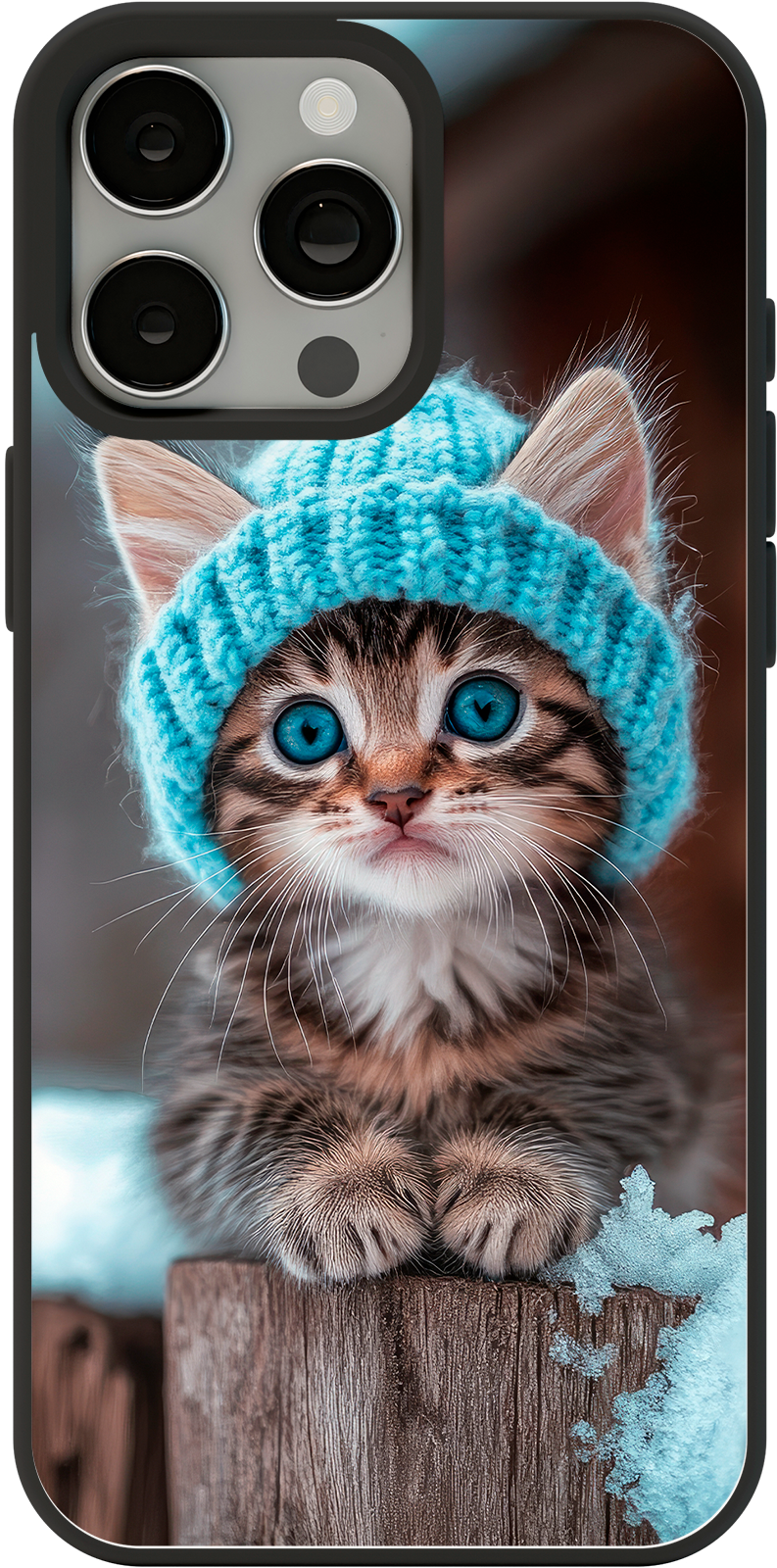 Coque de téléphone Chaton aux yeux bleus